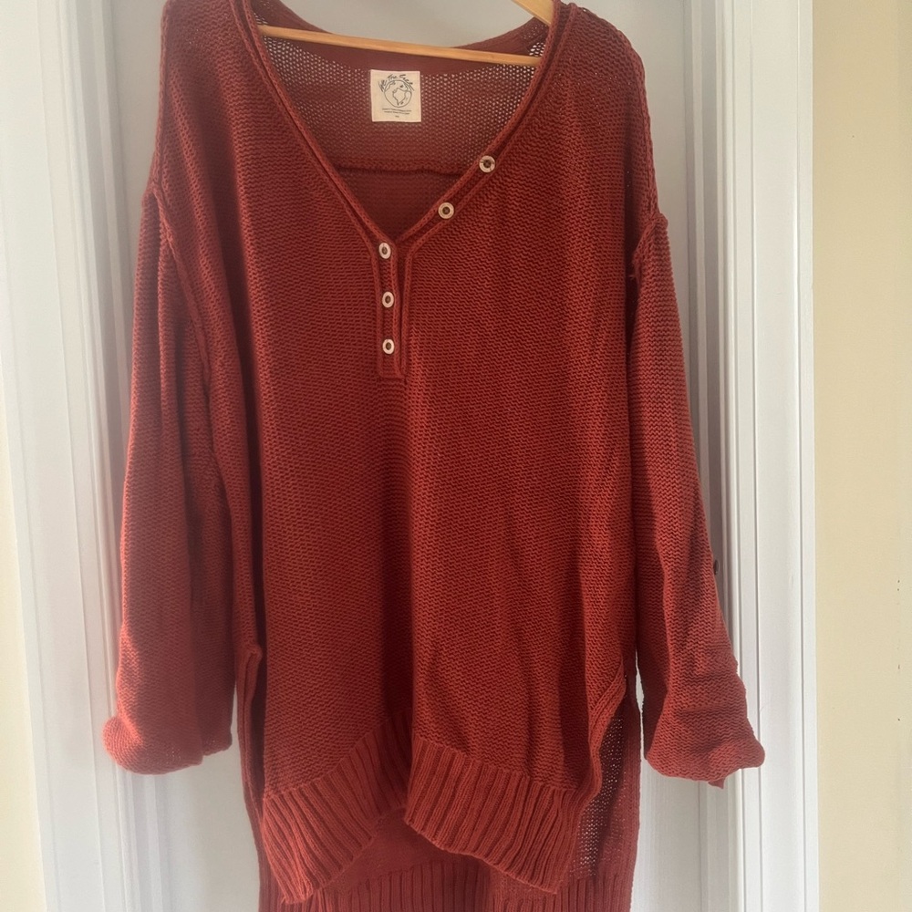 We The Free Oversized High Low Sweater